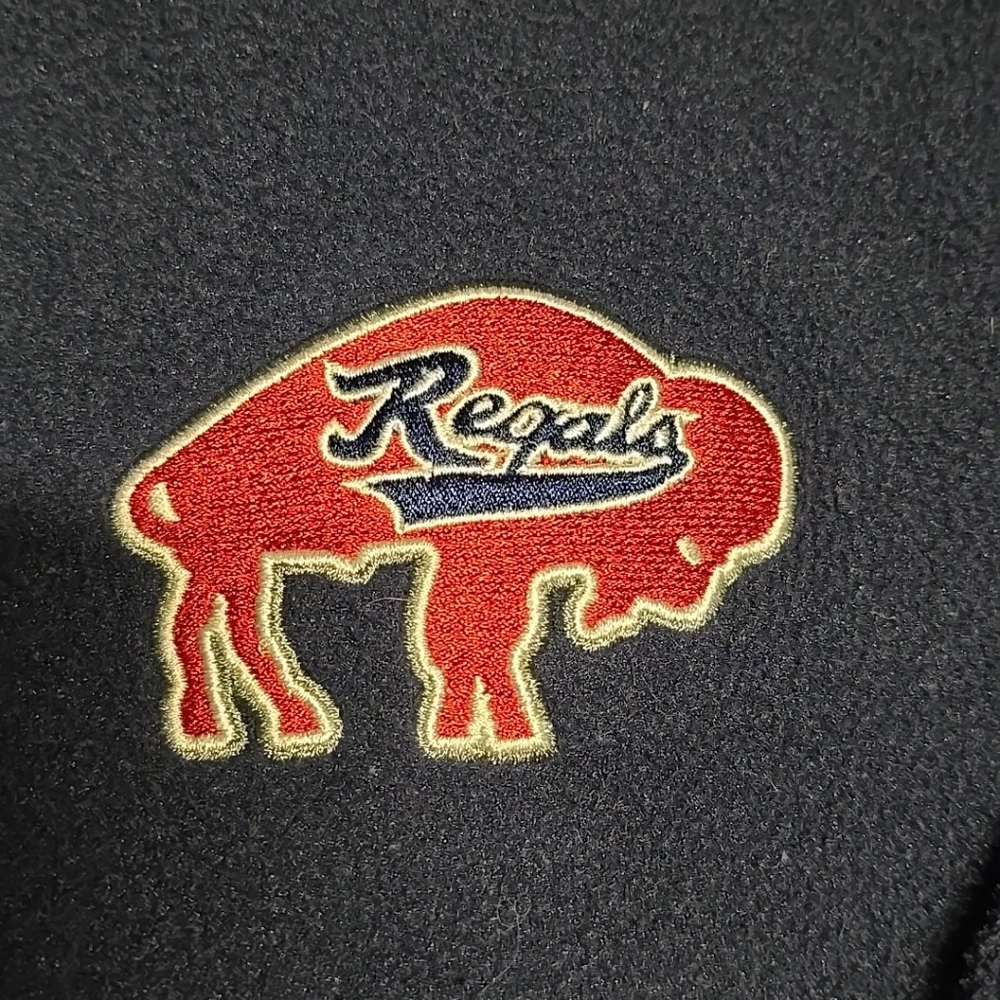 Buffalo Regals Mens Medium Full Zip Navy Fleece Port Authority